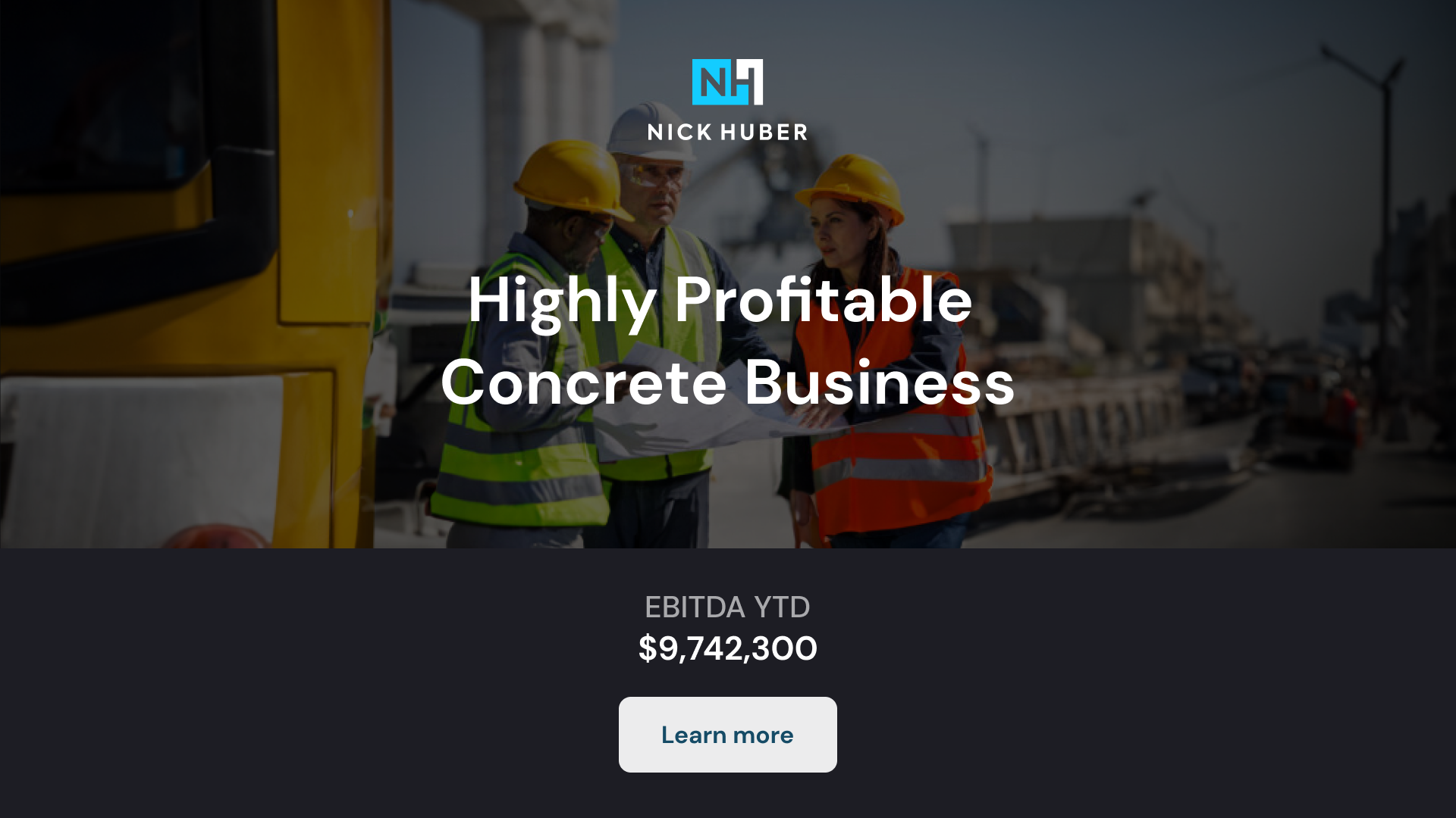 Highly Profitable Concrete Business for Sale